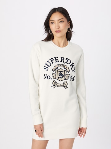 Robe Superdry en blanc : devant