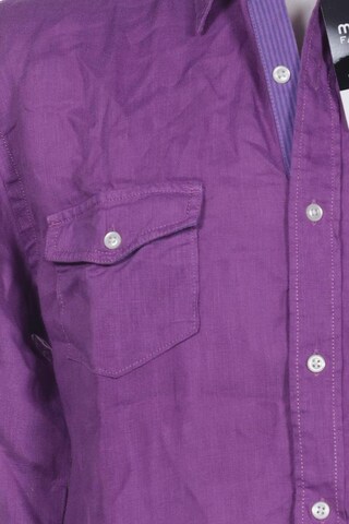 TOMMY HILFIGER Button Up Shirt in M in Purple