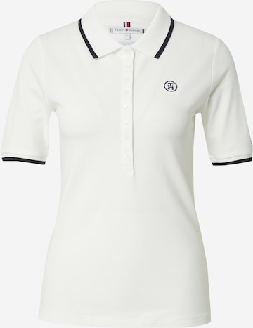 TOMMY HILFIGER Poloshirt in Weiß: predná strana