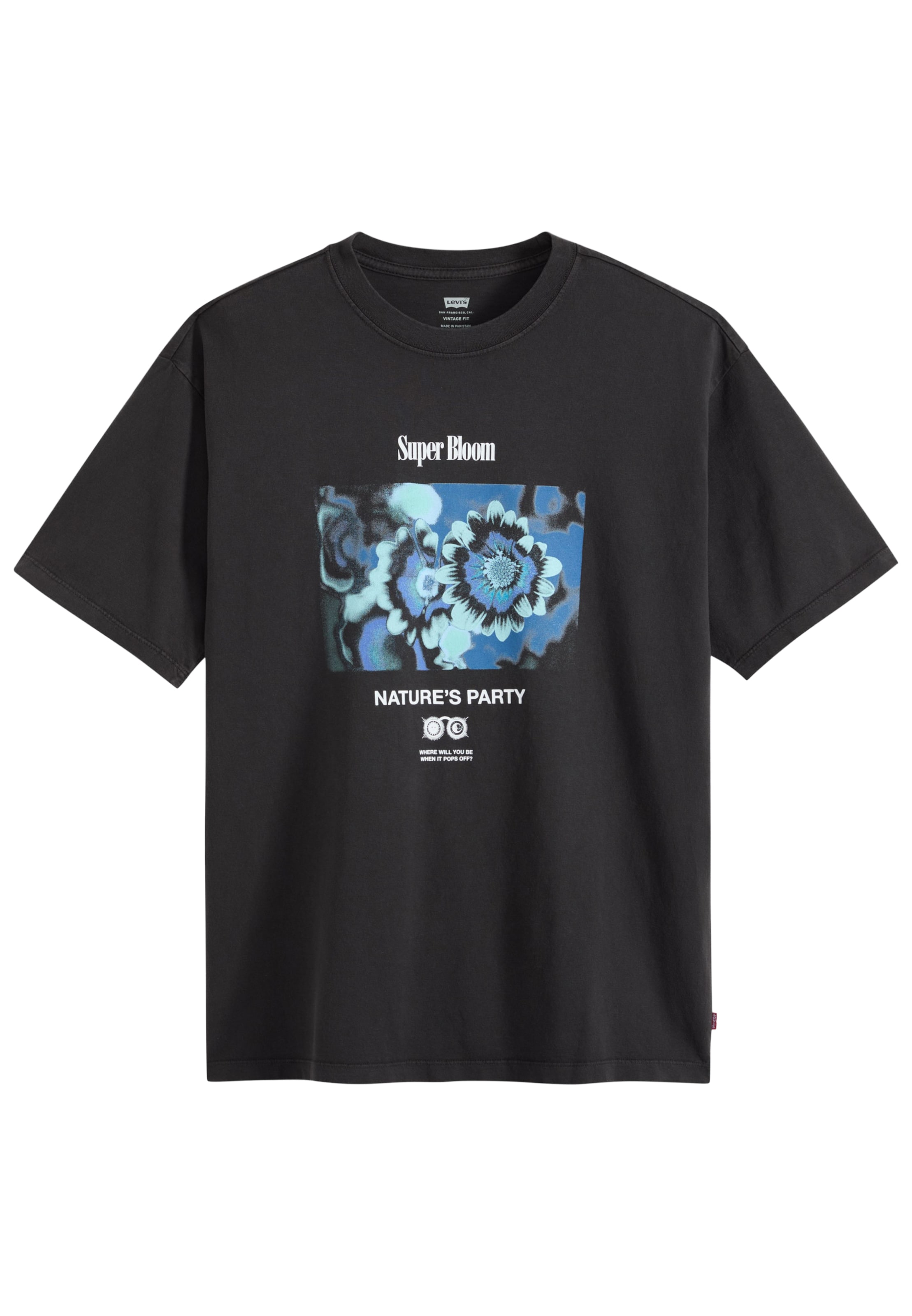 LEVI'S ® T-Shirt 'Vintage Fit Graphic Tee' in Schwarz: Vorderseite