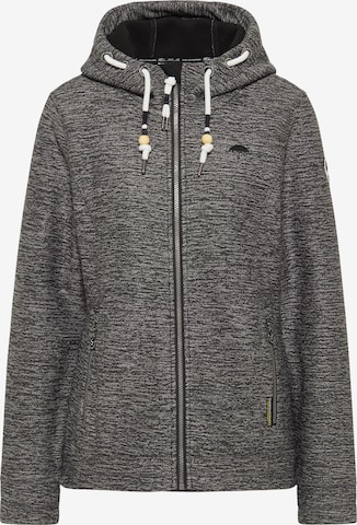 Schmuddelwedda Fleece Jacket in Grey: front