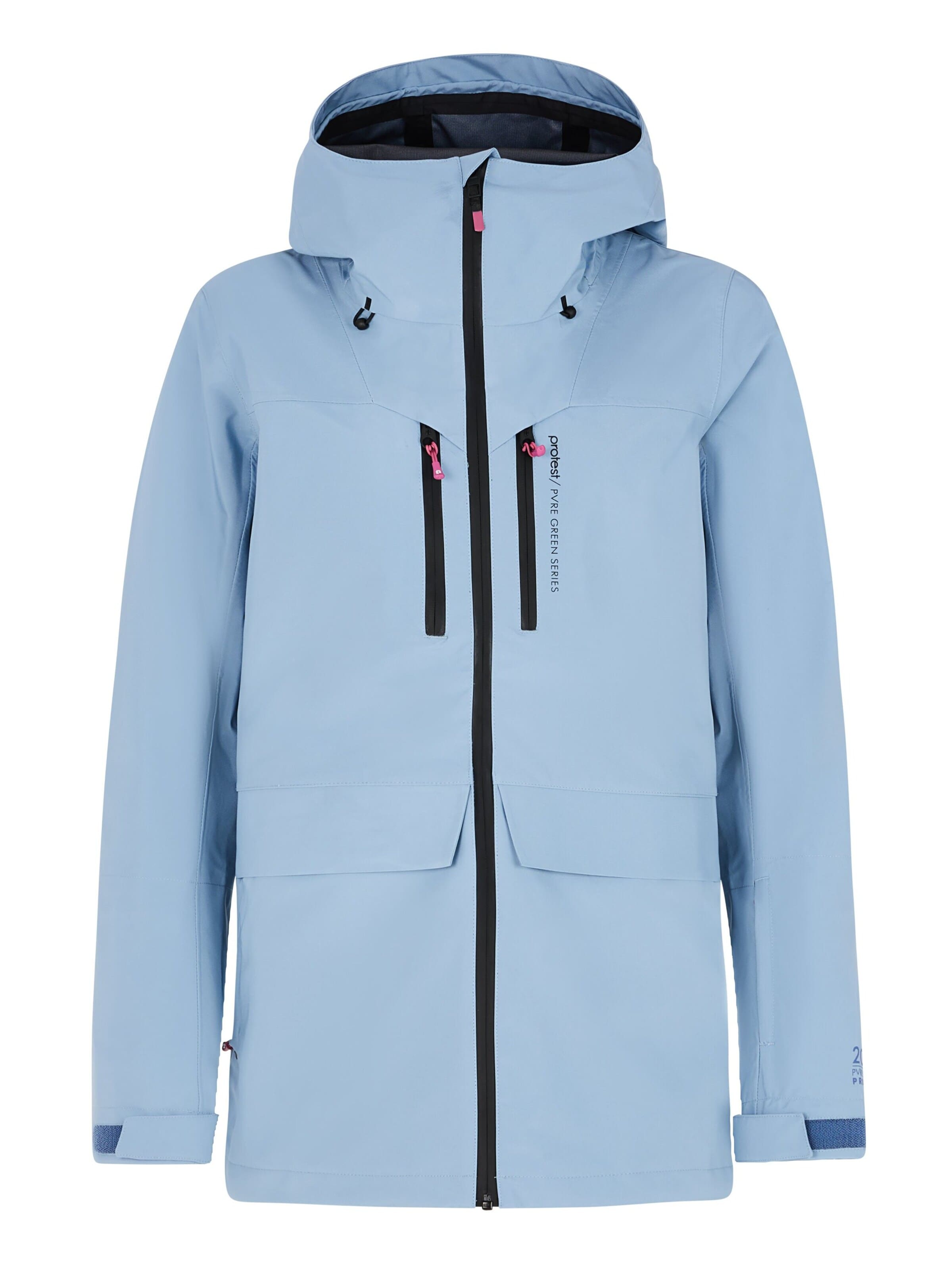 PROTEST Sportjas 'PRTMOOSE' in Blauw: voorkant