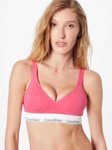 Calvin Klein Underwear Õlapaelteta topp Rinnahoidja, värv roosa: eest vaates