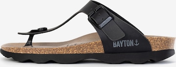 Bayton - Zapatos abiertos 'Mercure' en negro: frente