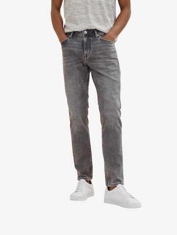 TOM TAILOR Slimfit Jeans 'Josh' in Grau: predná strana