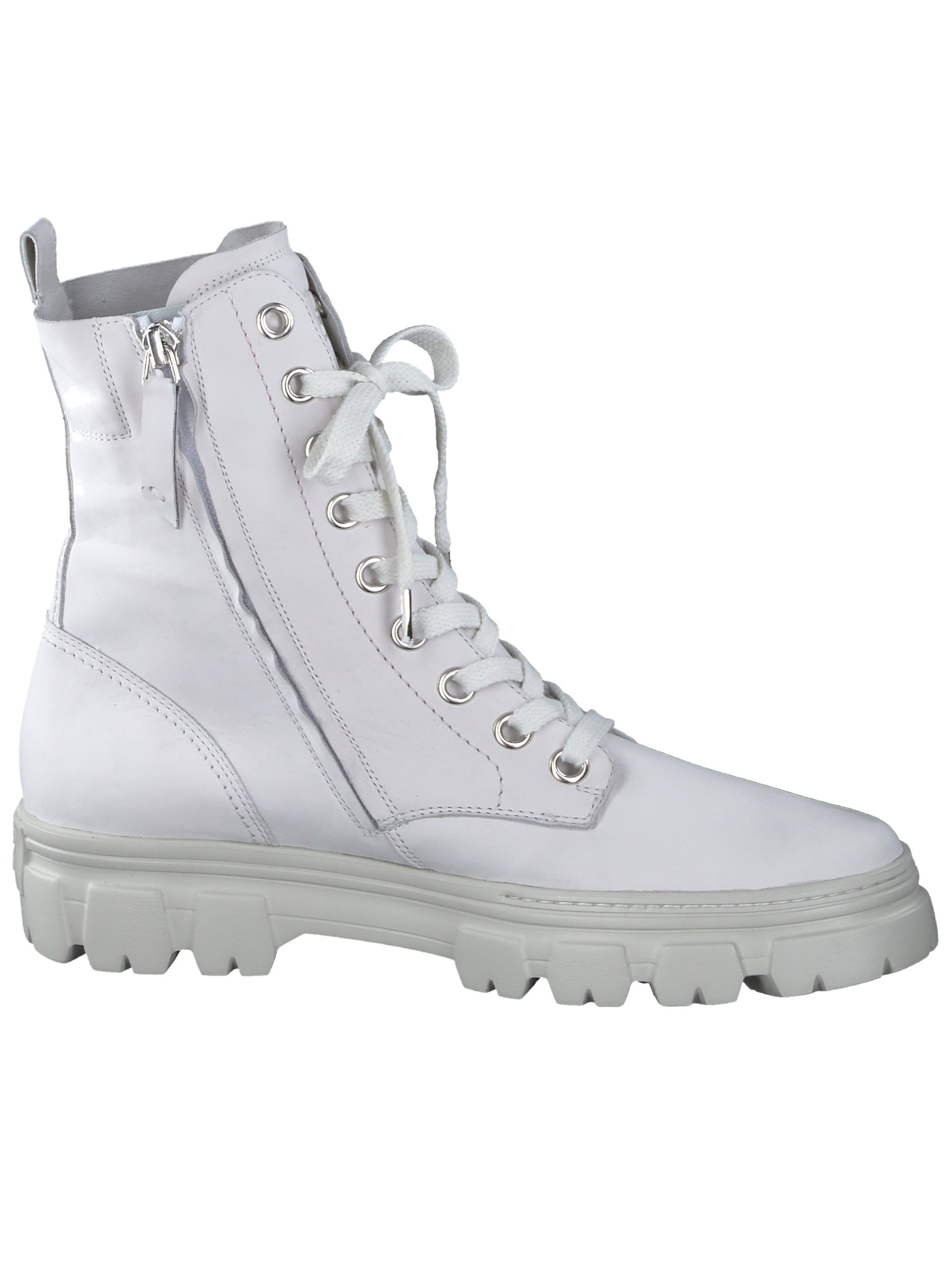 Paul Green Schnürstiefelette in Weiß