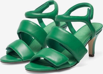 Bianco Sandalen met riem 'ADORE' in Groen