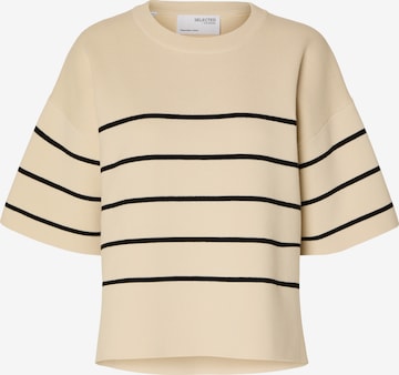 Pullover di SELECTED FEMME in beige: frontale