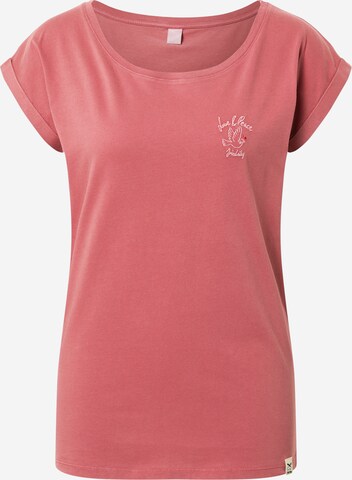 Iriedaily Shirt 'Love Nature' in Rood: voorkant