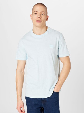 T-Shirt 'Tegood' BOSS Orange en bleu : devant