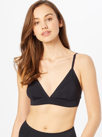 MAGIC Bodyfashion Triangle Bra in Black: front