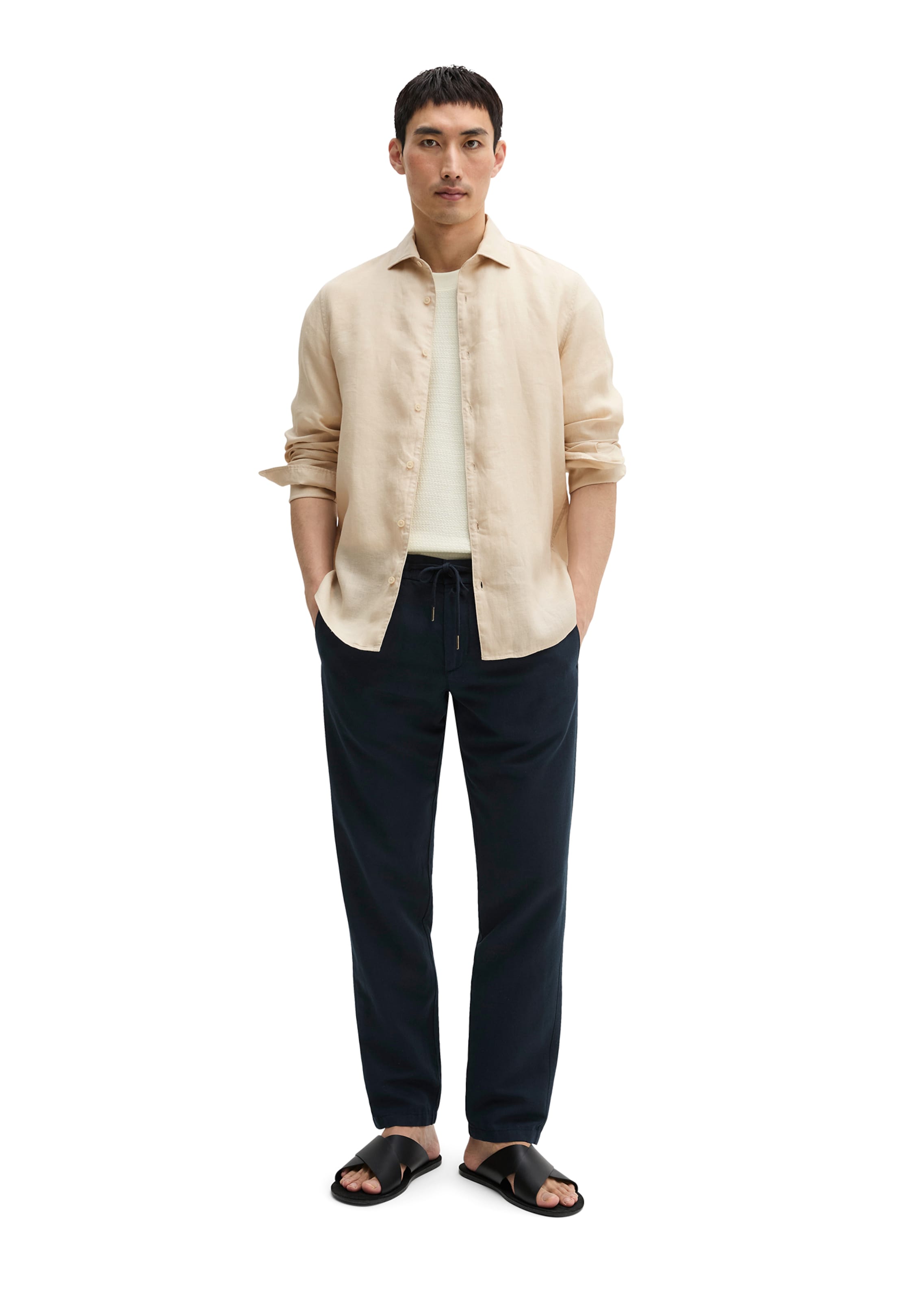 Marc O'Polo Regular fit Button Up Shirt in Beige
