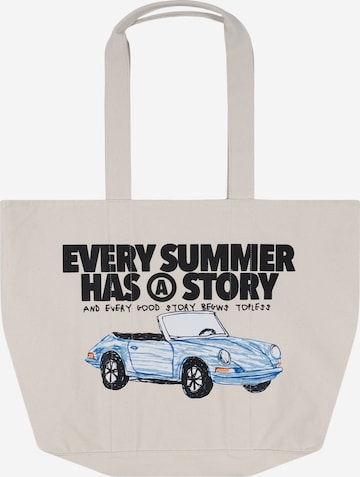 Cabas 'Summer Story' Another Cotton Lab en blanc : devant