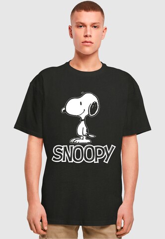 Maglietta 'Peanuts Snoopy' di Merchcode in nero: frontale