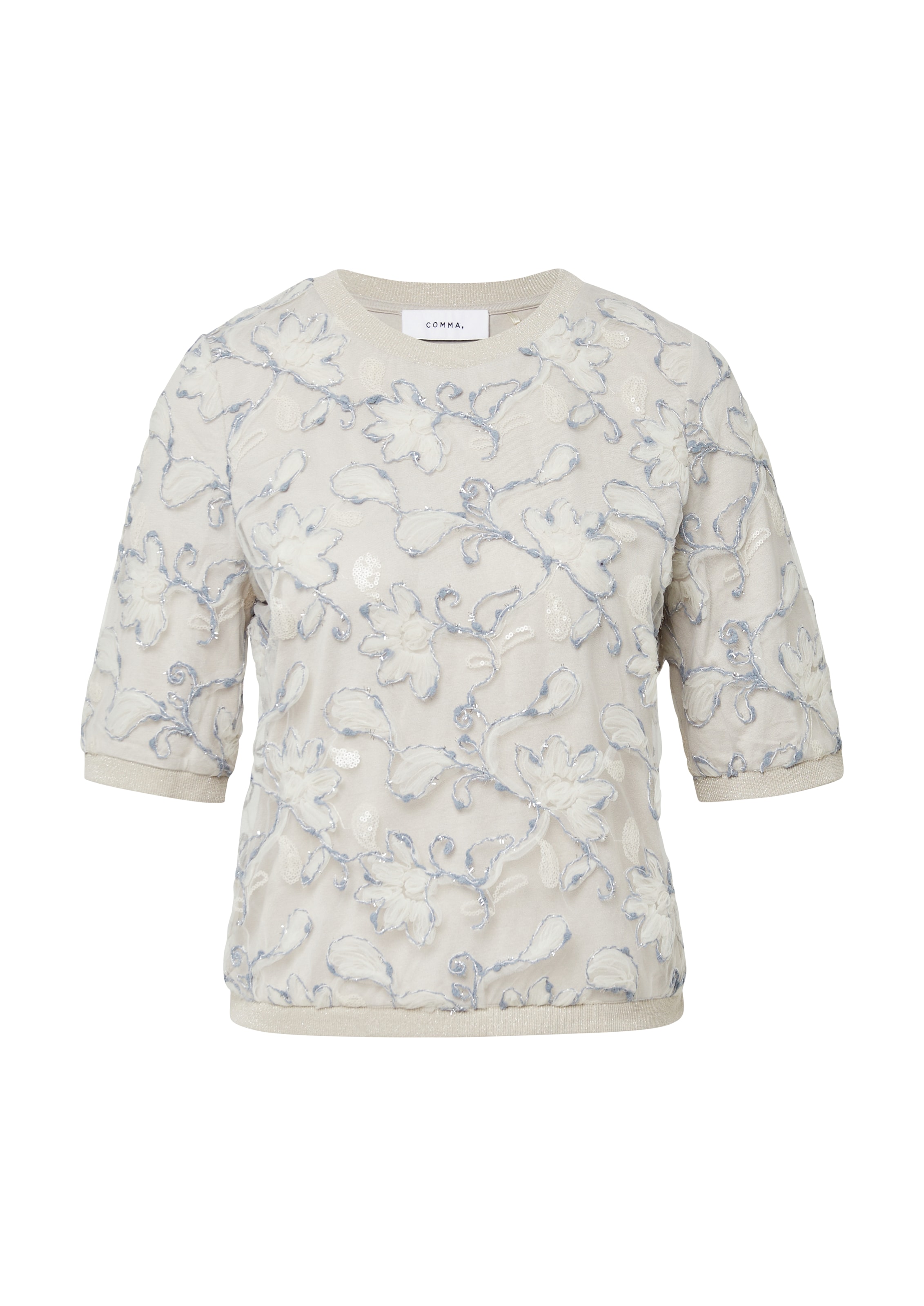 COMMA Blouse in Beige: front