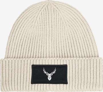 Neverless Beanie 'Hirschgeweih' in Beige: front