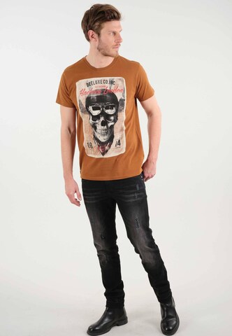 T-Shirt 'Clem' Deeluxe en marron