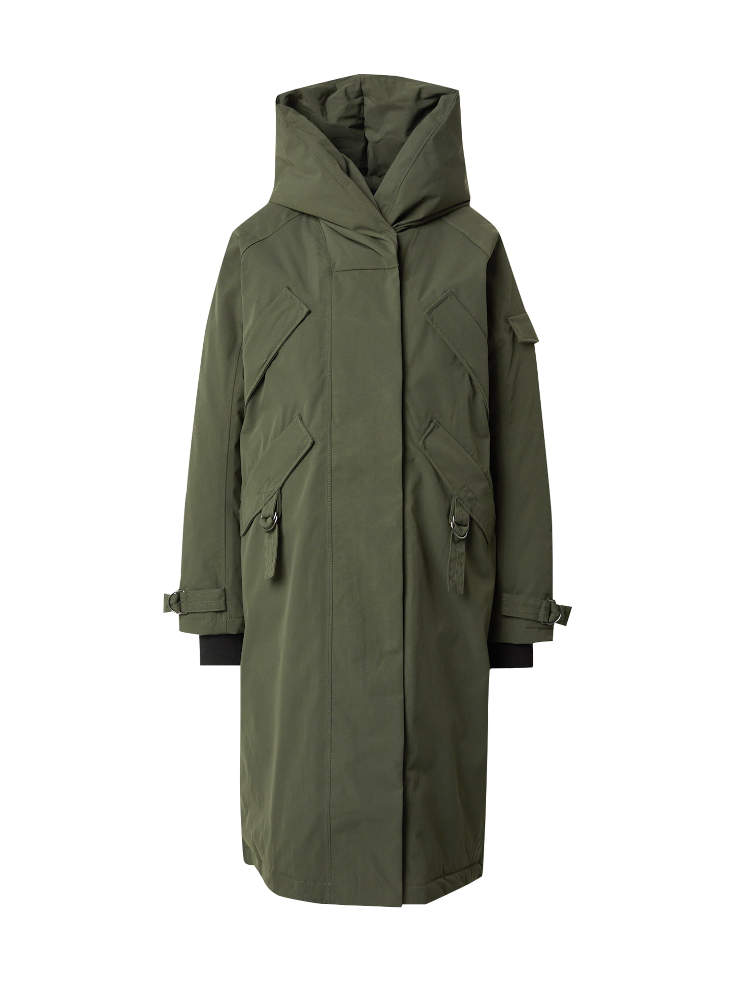 Didriksons Outdoorkappa i grön: framsida