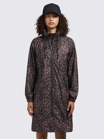 Manteau fonctionnel 'Marthe2 Print' khujo en marron : devant