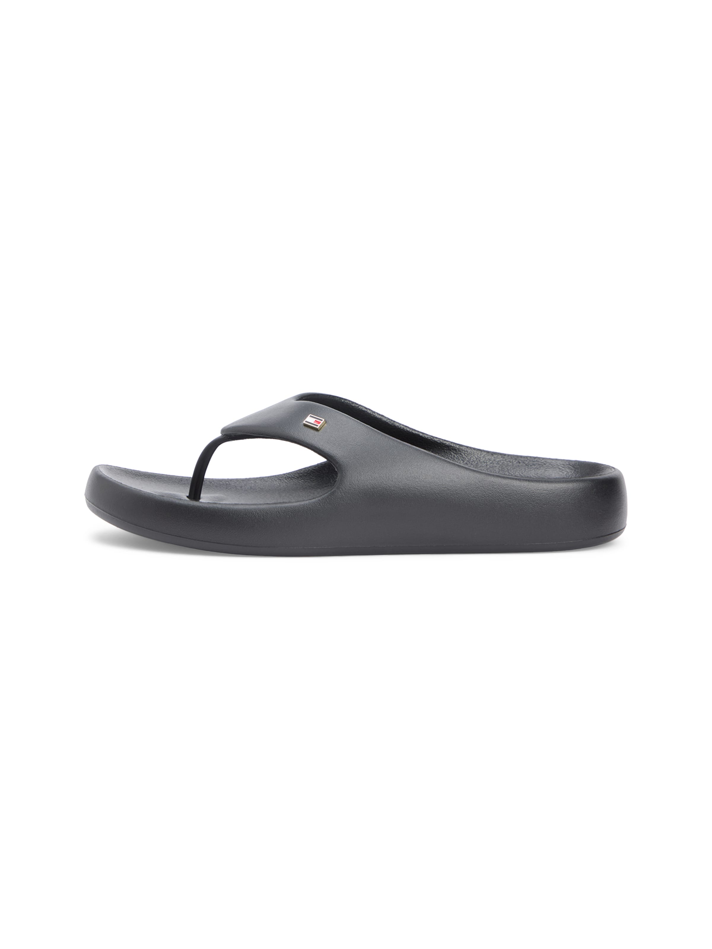 TOMMY HILFIGER T-bar sandals in Black: front