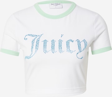 Tricou de la Juicy Couture White Label pe alb: față