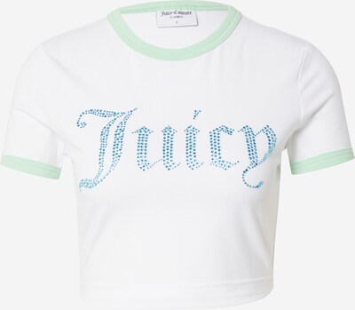 Tricou Juicy Couture White Label pe turcoaz / verde mentă / alb, Vizualizare produs