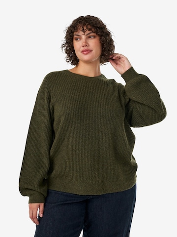 Pulover 'CAVISTA ' de la Zizzi pe verde: față