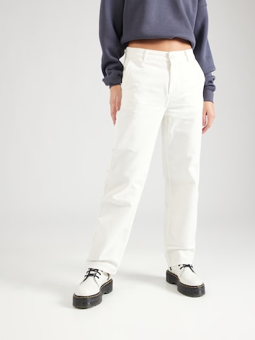 Carhartt WIP Loosefit Kalhoty 'Pierce' – bílá: přední strana