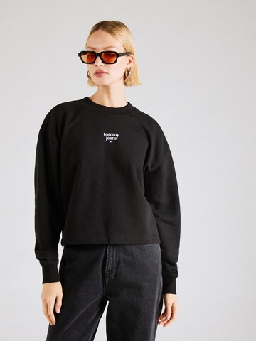 Tommy Jeans Curve Свитшот 'Essential' в Черный: спереди