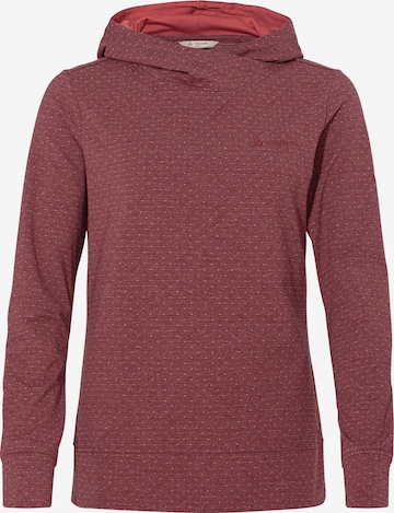 VAUDE Sports sweatshirt 'Tuenno' in Red: front
