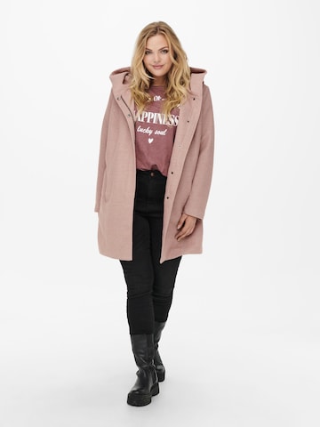 ONLY Carmakoma Between-Seasons Coat 'SEDONA' in Pink