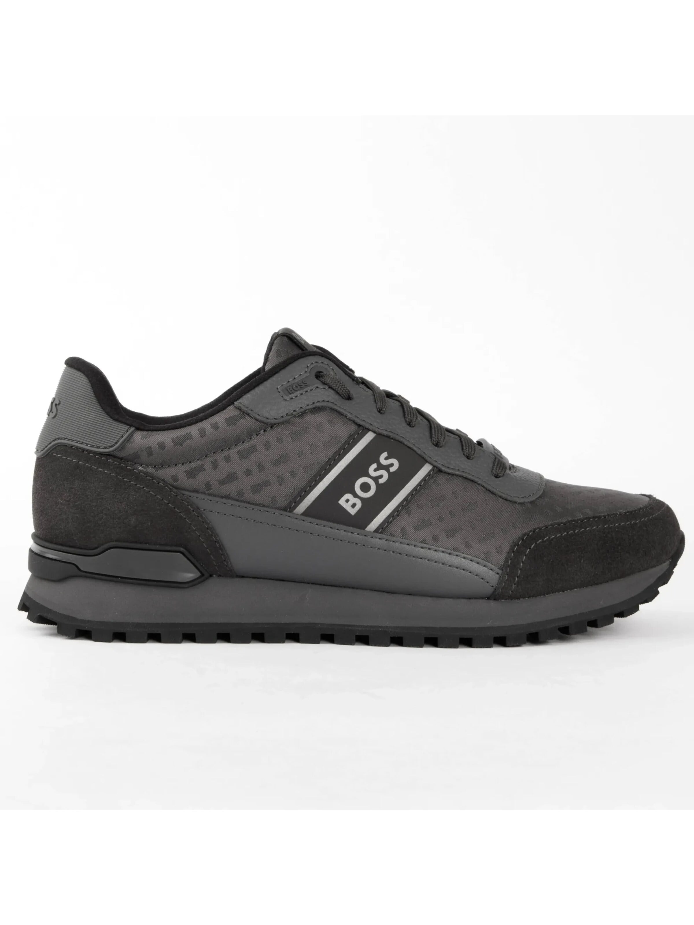 BOSS Lace-Up Shoes 'Parkour L Runn' in Black: front