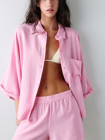 Pull&Bear Blúz 'PACIFIC' - rózsaszín