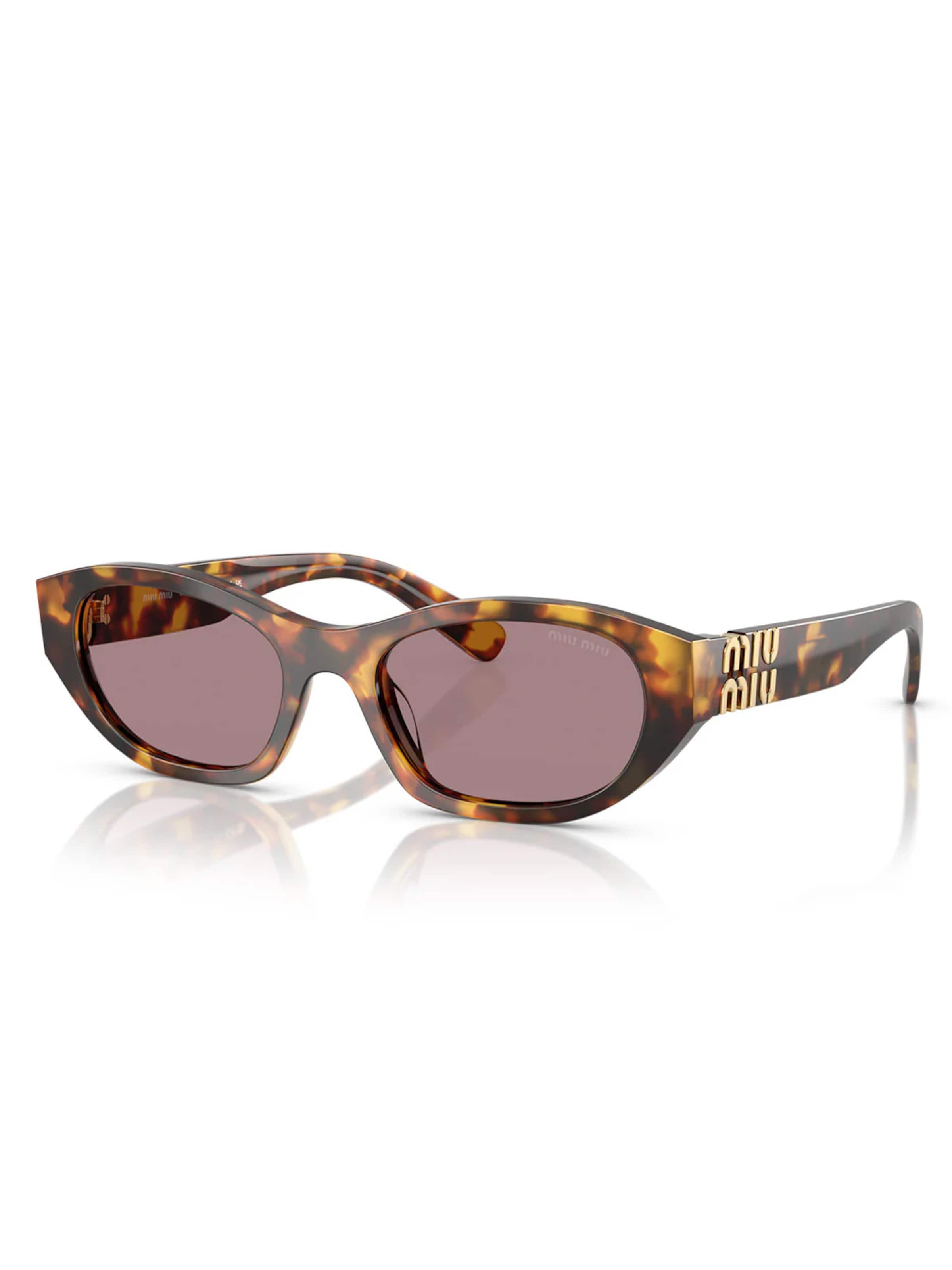 Lunettes de soleil 'MUA03S 14L20I' Miu Miu en marron