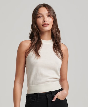 Superdry Knitted Top in Beige: front