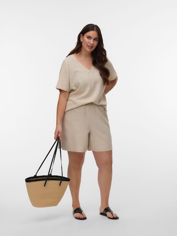 Vero Moda Curve Regular Pants in Beige