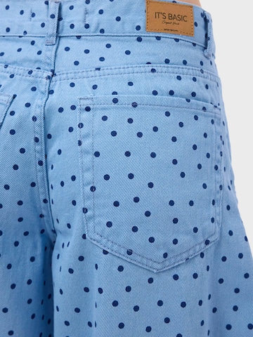 Wide Leg Jean 'POLKA PALAZZO LOW RISE JEANS' IT'S BASIC en bleu