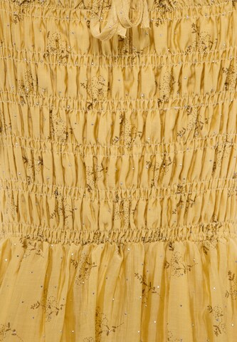 Robe usha BLACK LABEL en jaune