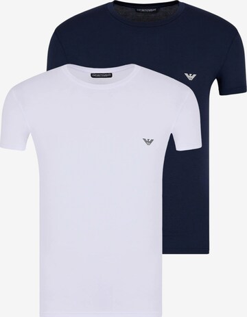 T-Shirt Emporio Armani en bleu : devant