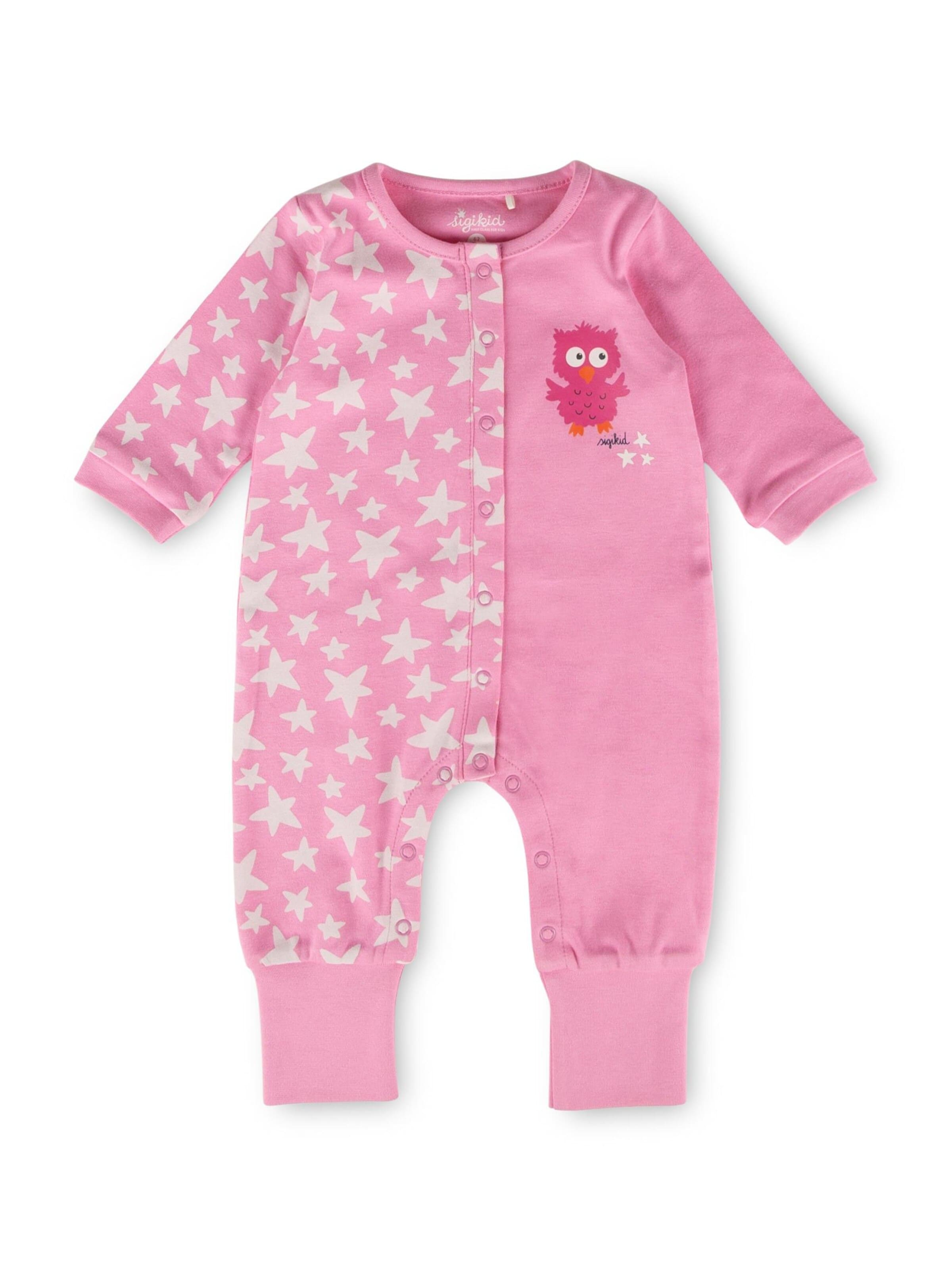 SIGIKID Dungarees 'Overall Nachtwäsche' in Pink: front