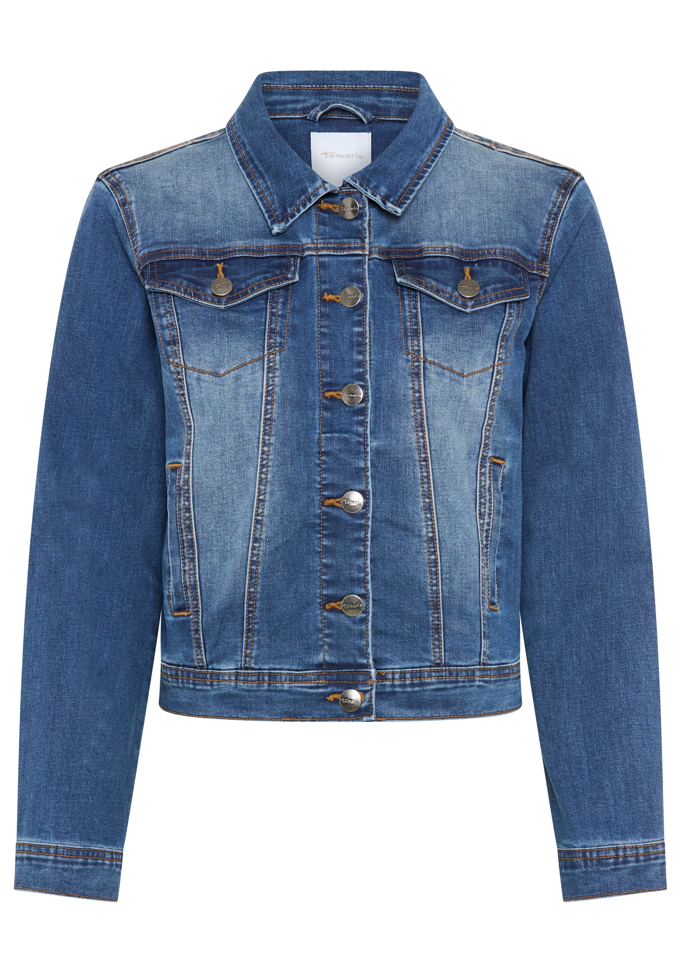 Tamaris Between-Season Jacket in Blue: front