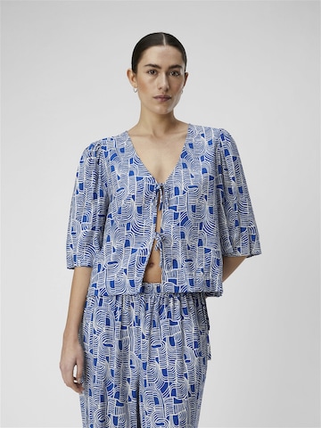 OBJECT - Blusa 'DAYA' en azul: frente