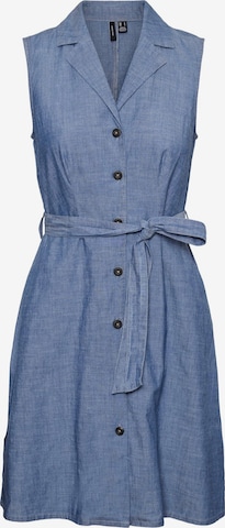 VERO MODA Blousejurk 'Akelasandy' in Blauw: voorkant