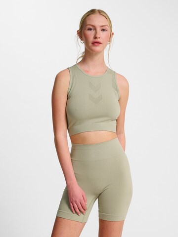Bustier Soutien-gorge de sport 'HIIT SEAMLESS' Hummel en vert : devant