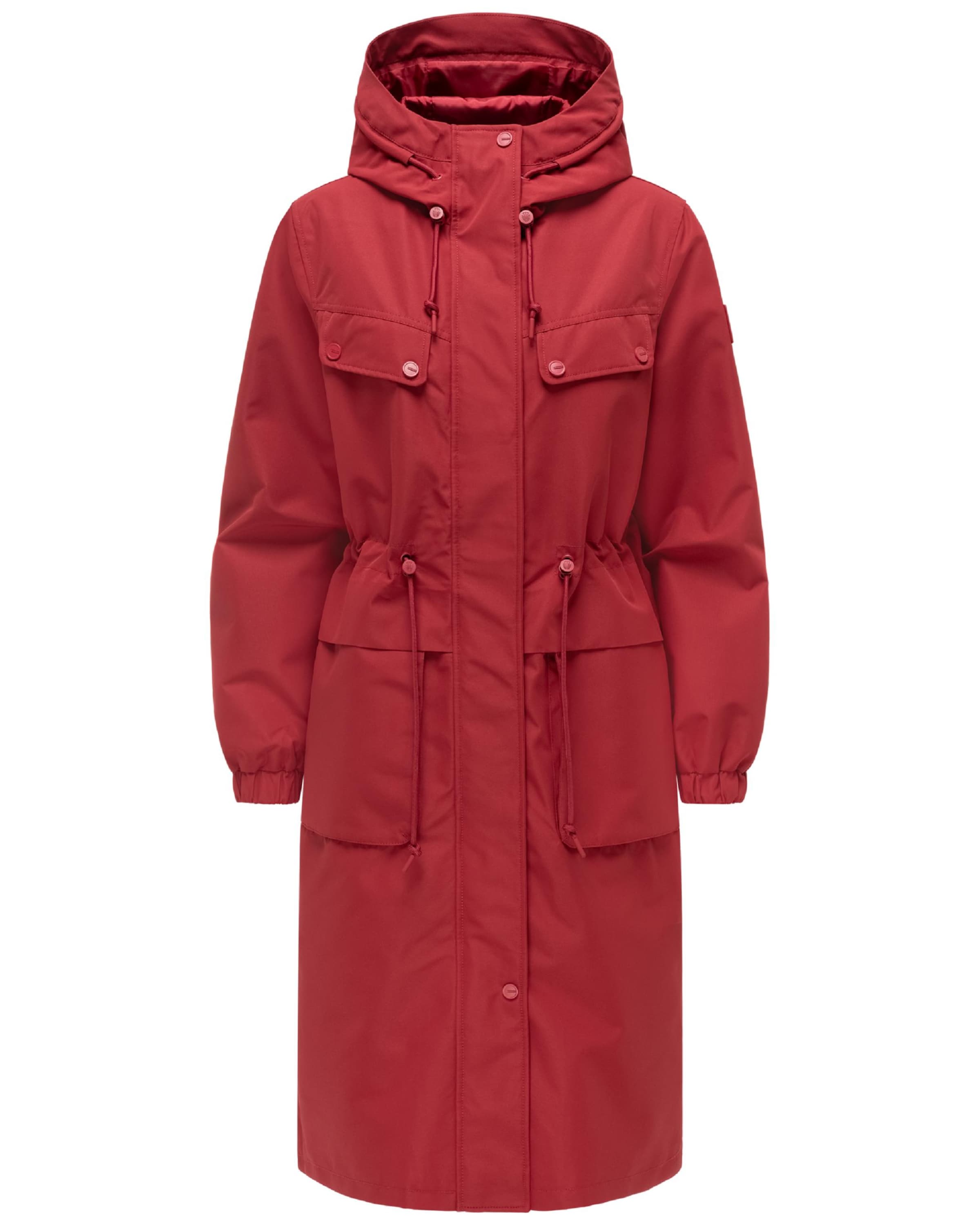 Cappotto di mezza stagione 'Kirschwind 14' di NAVAHOO in rosso: frontale