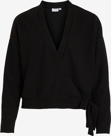 VILA Knit Cardigan 'Haudi' in Black: front