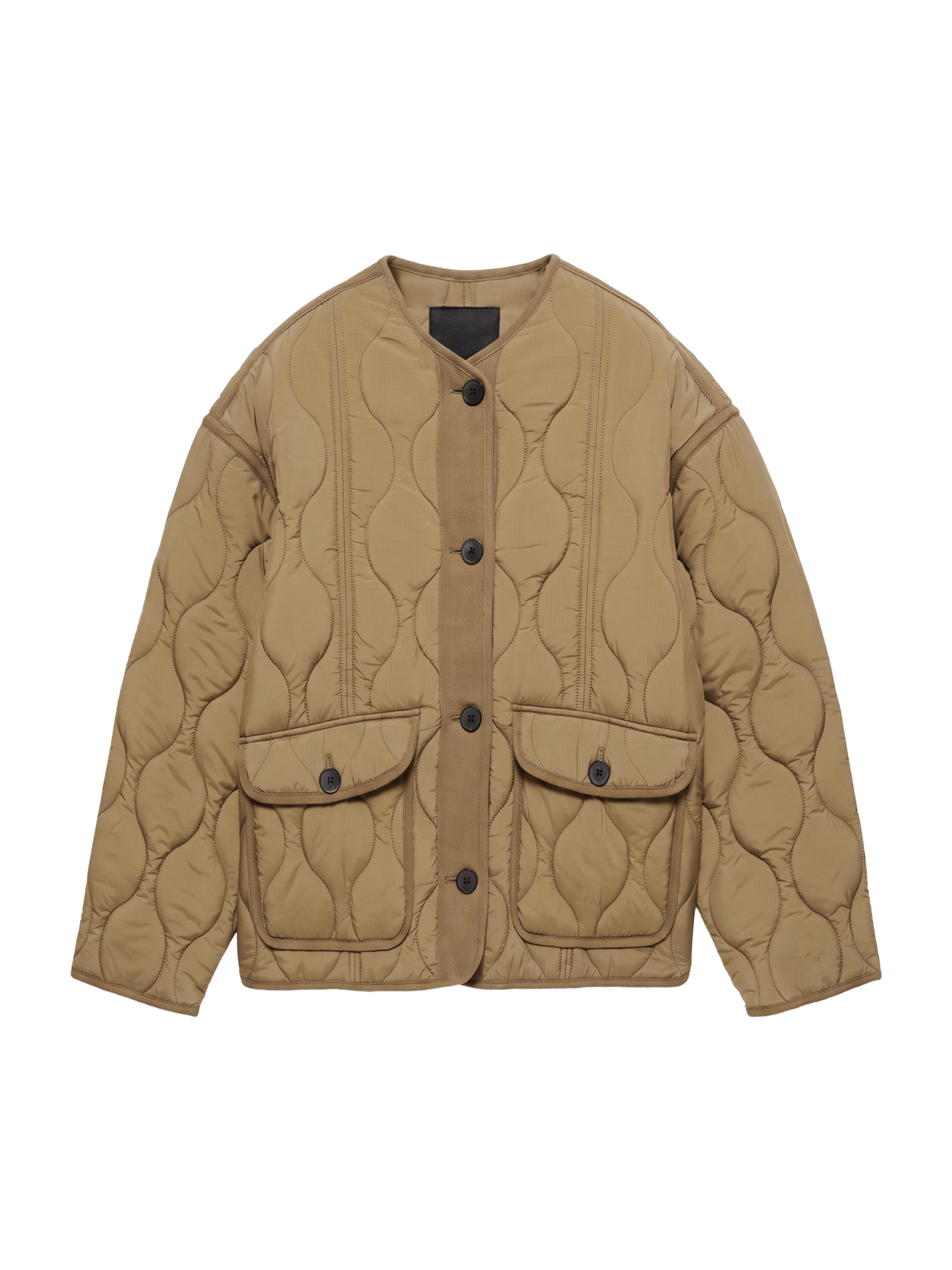 Pull&Bear Veste mi-saison en XS en olive, Vue avec produit