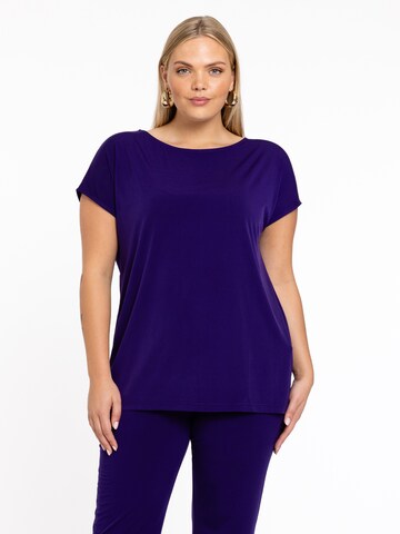 T-shirt Yoek en violet : devant