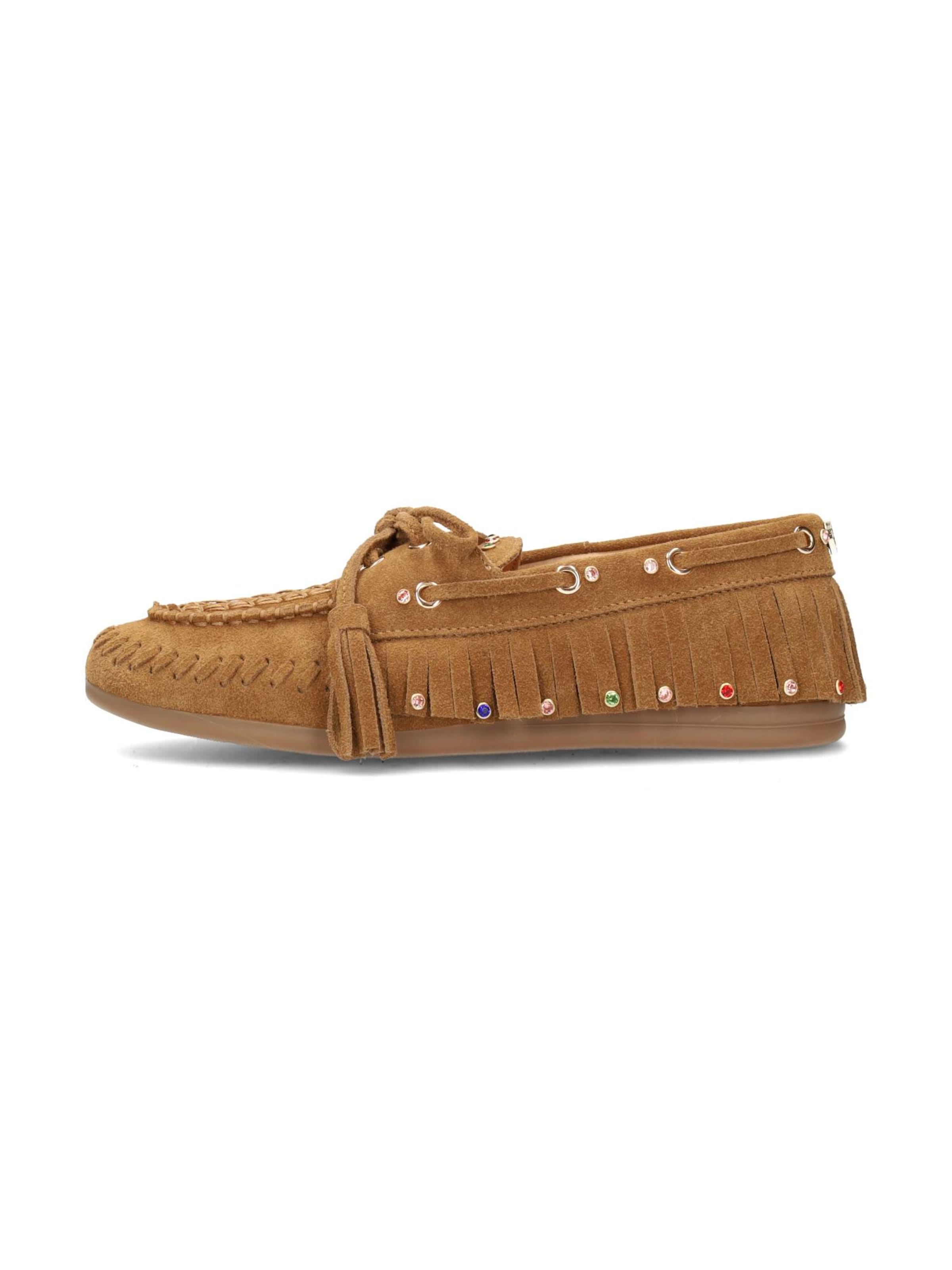 Haboob Moccasins 'Yara' in Brown: front