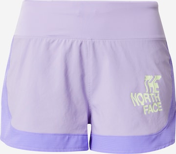 Regular Pantalon outdoor 'SUNRISER' THE NORTH FACE en violet : devant